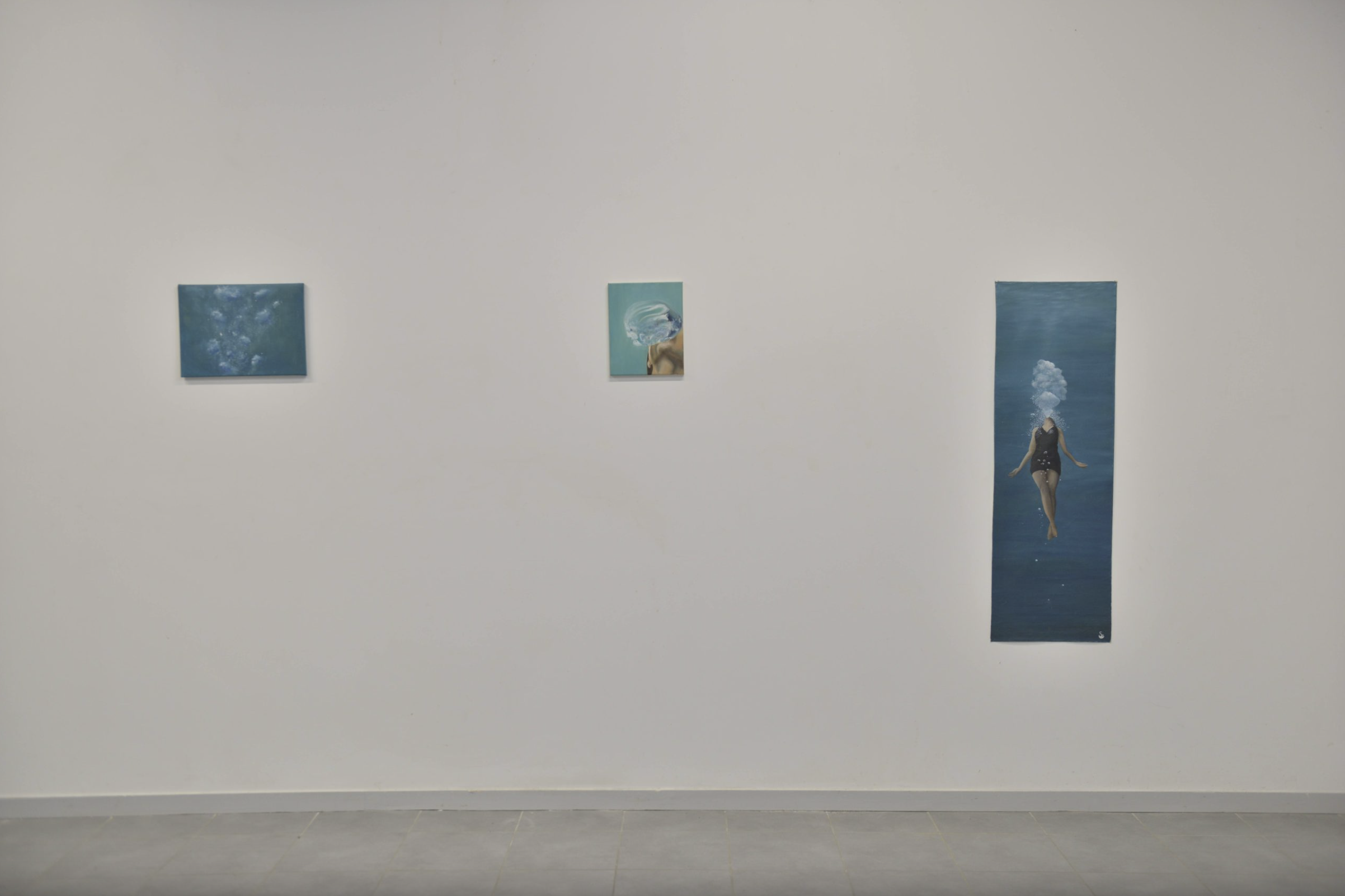 photo de l'exposition "ce qui reste" DNA de Solène Goget à Bourges, de 2022, vue intérieur d'expo.